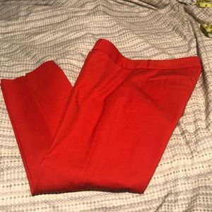 Stylish red Banana republic crop pants